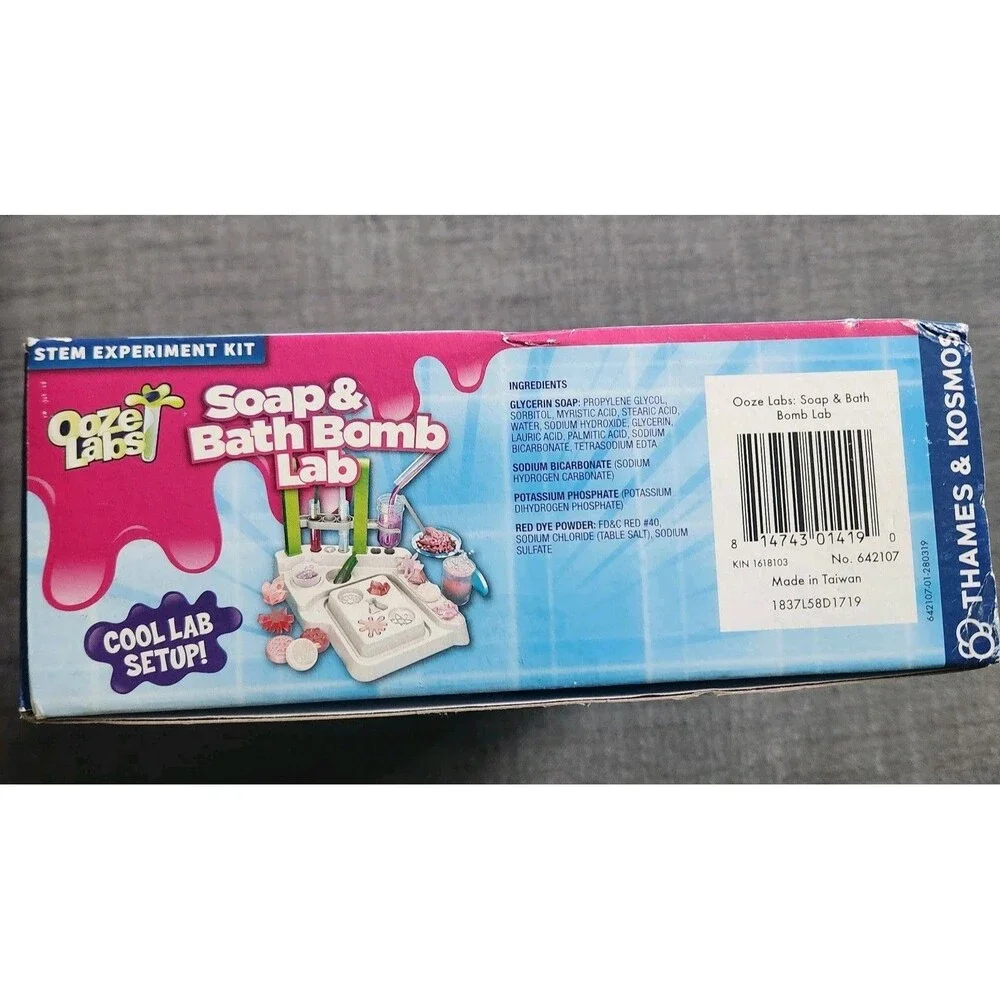 New Thames & Kosmos Ooze Labs Soap & Bath Bomb Lab 10 Experiments For Ages 6+